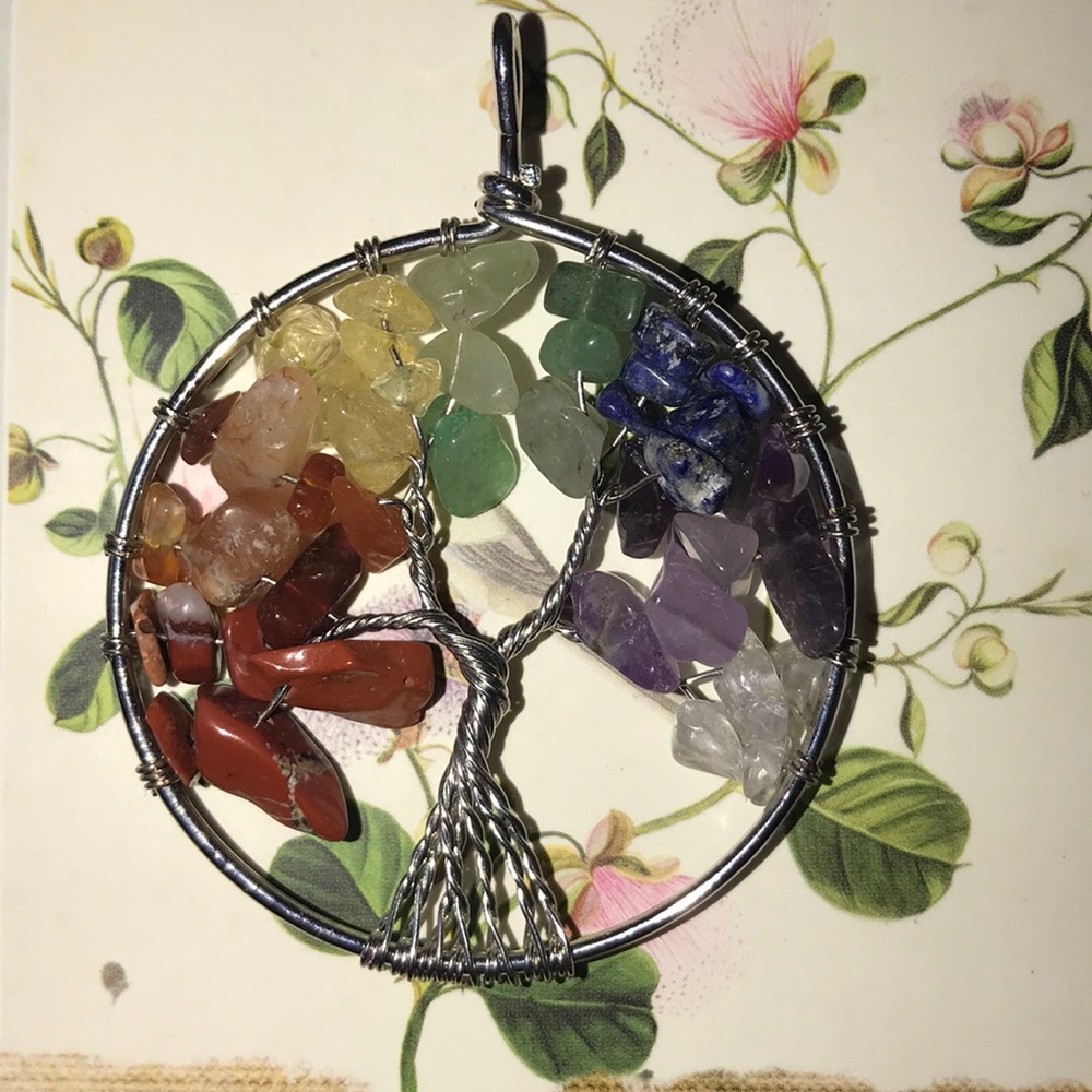 Chakras/tree of life pendant - Picture 3 of 10